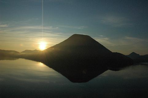 榛名富士と朝陽